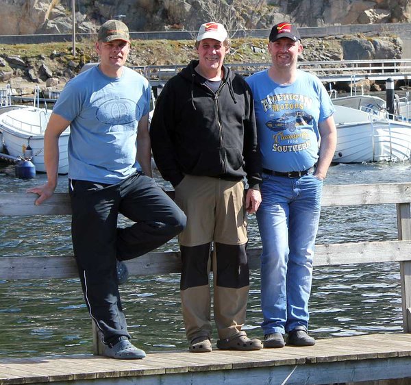 Das Betreuerteam – Heiko, Christian, Andrè (von links)