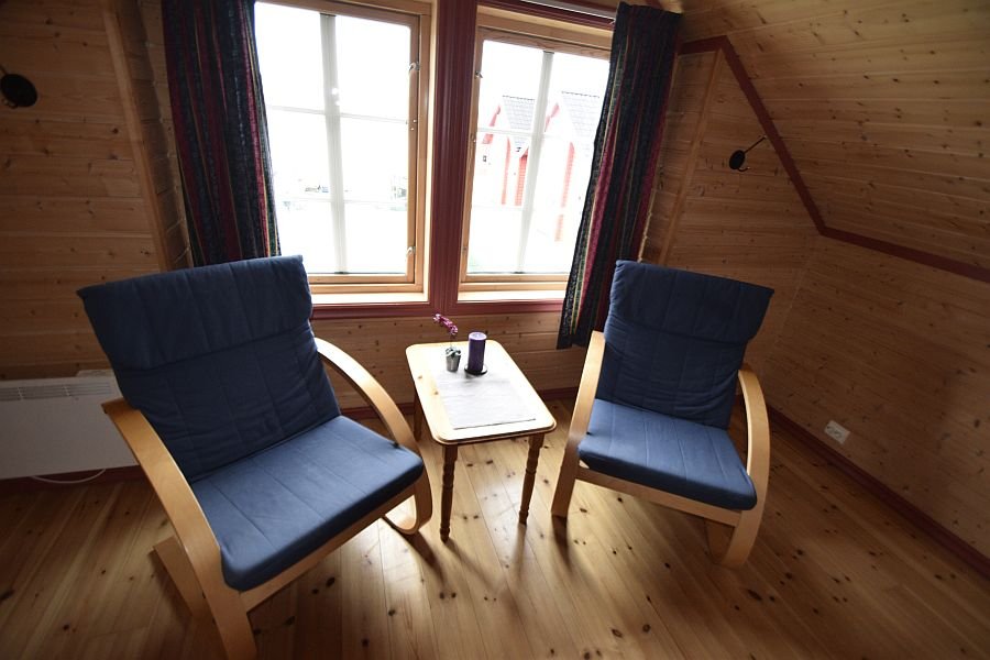 Sessel im Schlafzimmer.