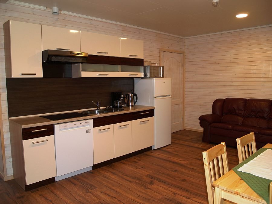 Die voll ausgestattete Küche vom Apartment 2.