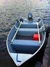 Starcraft Aluboot 14 Fuß/15 PS, 4-Takter, Rutenhalter, Anker - bereits im Hauspreis von Haus Typ 2 enthalten. Auch ein Kajak ist schon dabei...